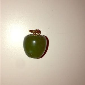 Imperial Emerald  Green Jade Apple Pendant/Charm